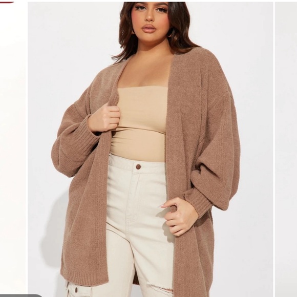 Fashion Nova Sweaters - Fashion Nova So Chic Cardigan - Brown